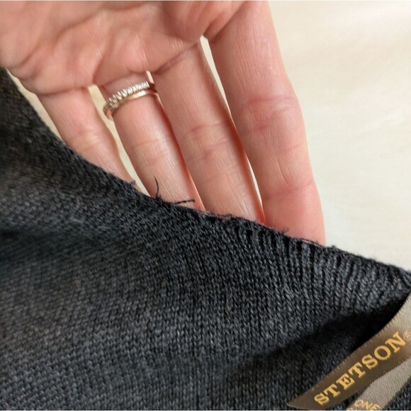 Stetson Cotton Cashmere Wrap Poncho Cape Shawl Top Boho Western Aztec OS - Picture 5 of 8